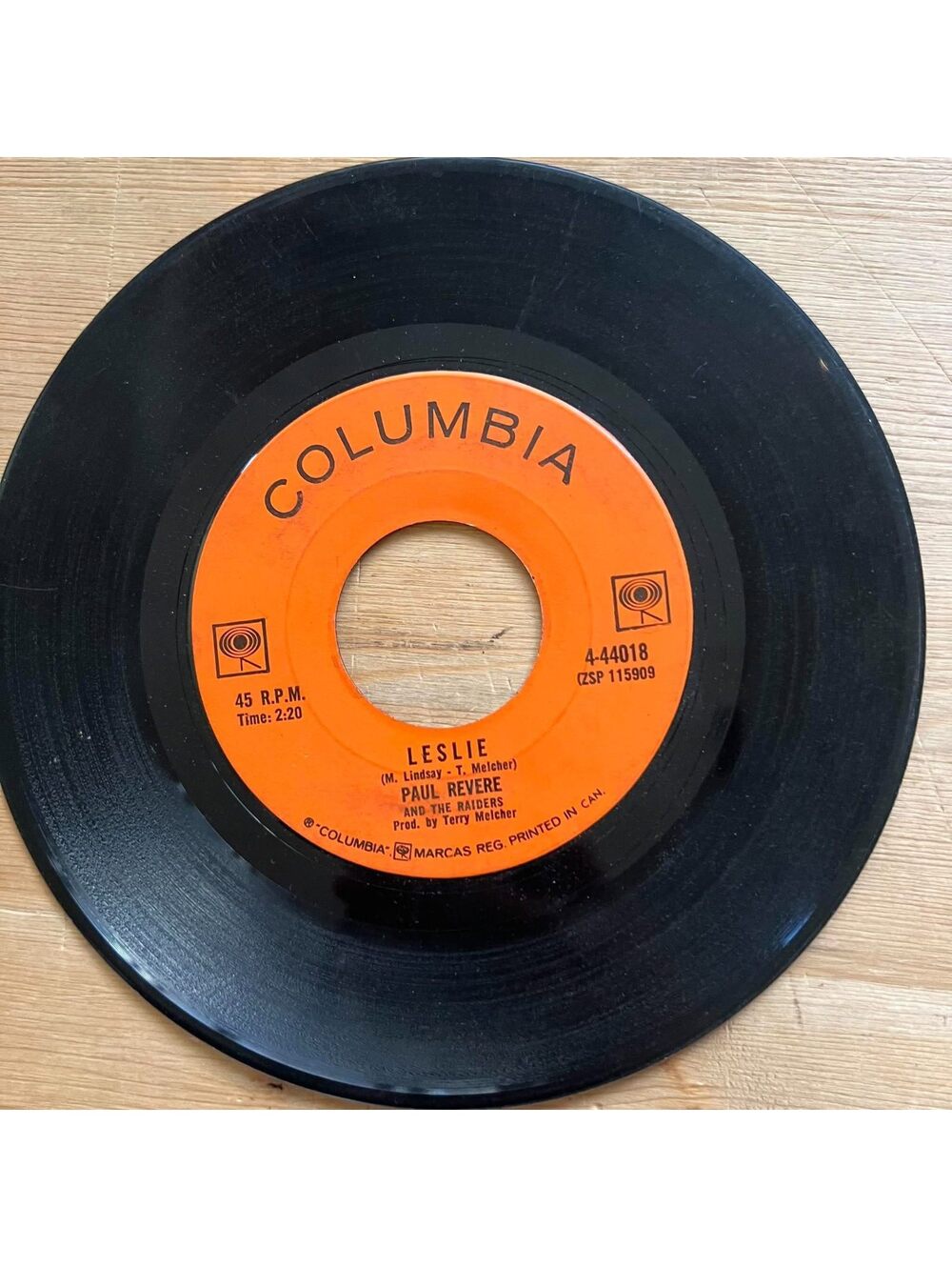 Paul Revere and The Raiders - Leslie/Ups and Downs 45rpm VG+ R91